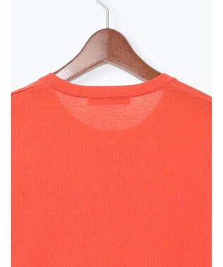 Te chichi 14G綿ポリクルーカーディガン オレンジ