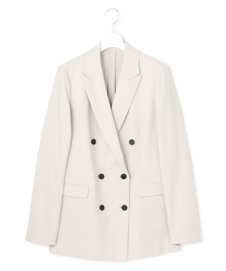 ICB ウール2WAYストレッチ ダブルブレストジャケット トープ系