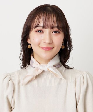 MOONBAT フルラ (FURLA) コットンプチスカーフ 50cm×50cm ベージュ