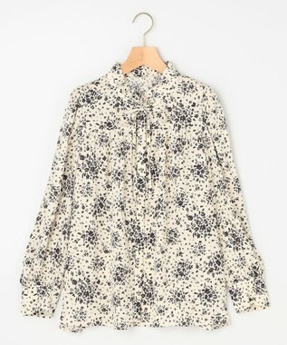 組曲 S 【先行予約】モザイクフラワープリント ブラウス