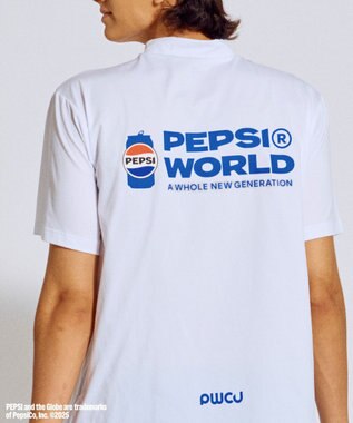 PW CIRCULUS 〈Pepsiコラボ〉【UNISEX】Pepsi World Graphic モックネックT ホワイト系