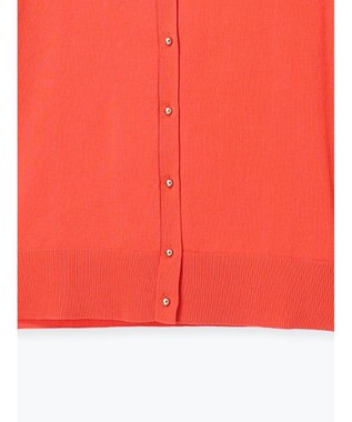 Te chichi 14G綿ポリクルーカーディガン オレンジ