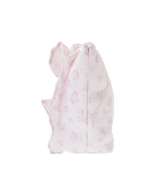Maison de FLEUR リボンレオパードフリルポーチ Light Pink