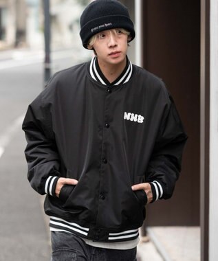 WEGO 【ユニセックス着用ITEM】グラフィックパファースタジャン ブラックその他