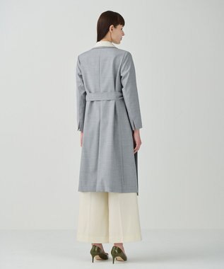GRACE CONTINENTAL シルクウールコートドレス グレー