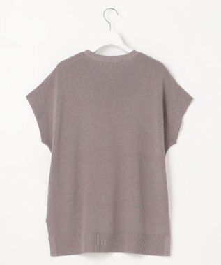 自由区 【WEB限定・洗える・XSサイズあり】ハイツイストコットンアセテート畦編み ニット カーキ系