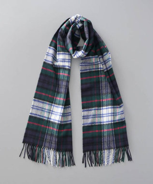 AURORA 【Johnstons of Elgin（ジョンストンズ オブ エルガン）】 カシミヤ100％起毛チェック柄ストール