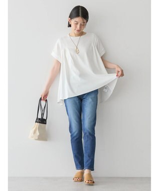 AMERICAN HOLIC フレアヘムフレンチスリーブカットプルオーバー Off White