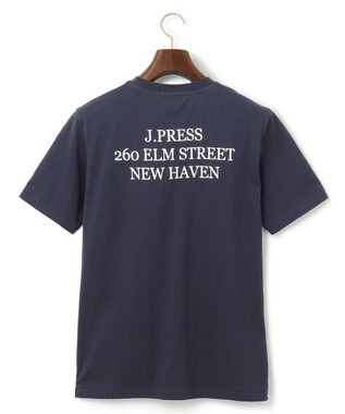 J.PRESS MEN バックプリントTシャツ ネイビー系