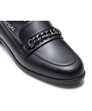 REGAL FOOT COMMUNITY 【リーガルレディース】F60R 晴雨兼用チェーンローファー フラットシューズ ブラック