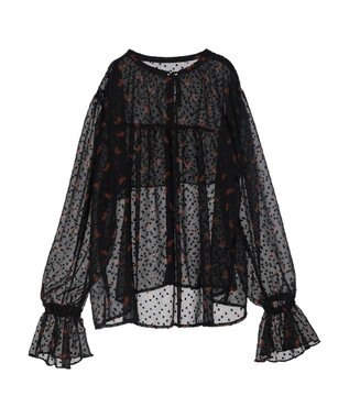 AMERICAN HOLIC ドビーシフォンフリルブラウス Paisley