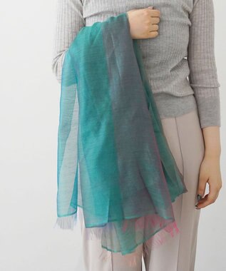 muto GOKUSAI  シルクカシミヤストール gokusai green