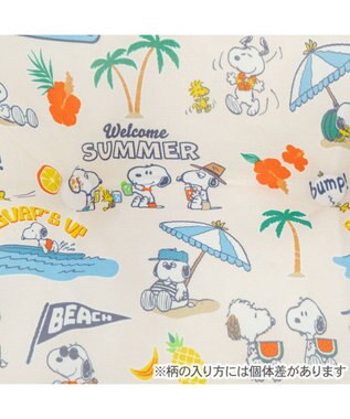 PET PARADISE スヌーピー クール 四角カドラー 《サマーバケーション柄》 Ｍ ホワイト×ブルー