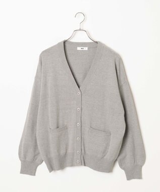 WEGO 【SCHOOL ITEM】ハイゲージスクールカーディガン 杢グレー
