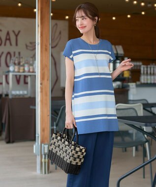 Tiaclasse パターンマルシェバッグ ブラック