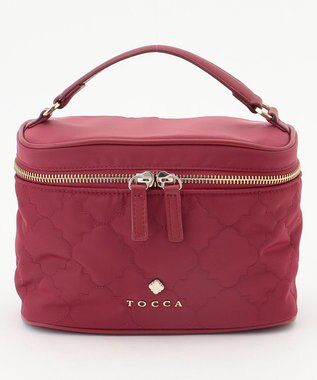 TOCCA CHECKER CLOVER VANITY ヴァニティバッグ レッド系