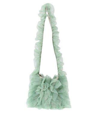 Green Parks ・ＱＵＯＮ　チュールフリルミニショルダー Green