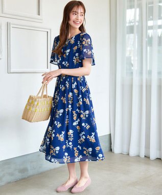 Tiaclasse パターンマルシェバッグ ベージュ