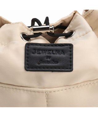 ACE BAGS & LUGGAGE JEWELNA by Jewelna Rose ナイロン巾着バッグ 16201 軽量 2WAY ハンドバッグ ショルダーバッグ アイボリー