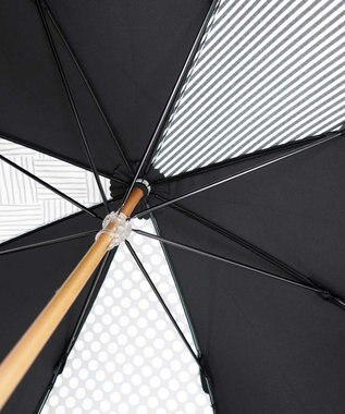 +RING 【UVカット95%以上】【UPF50＋】プラスリング レディース向け 晴雨兼用（長ショート） BLK T1296 黒