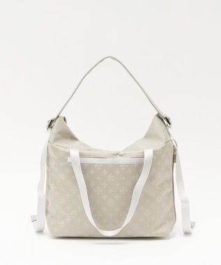 russet ナイロンジャガードメタルバックルショルダーバッグ M(CE-1671) Ecru