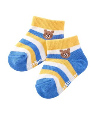 MIKI HOUSE HOT BISCUITS 【9-19cm / 靴下2足セット】ローカット ソックスパック2足セット サックス