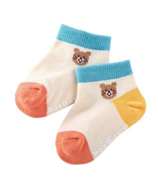 MIKI HOUSE HOT BISCUITS 【9-19cm / 靴下2足セット】ローカット ソックスパック2足セット サックス