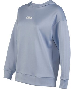 CW-X 【UNISEX】 CW-X 【STYLE FREE】 フードつき スポーツ プルオーバー 長袖 スウェット パーカー トップス ユニセックス DLR189 /ワコール ライトブルー