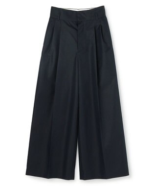 uncrave チノギャバジン ワイドトラウザー