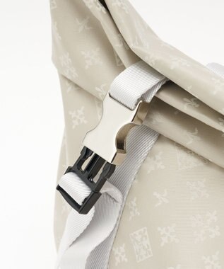 russet ナイロンジャガードメタルバックルショルダーバッグ M(CE-1671) Ecru