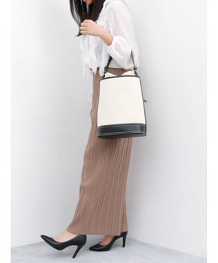 UNBILLION カシュカシュ cachecache / 縦長2wayバケットトート ブラックミックス