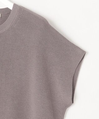 自由区 【WEB限定・洗える・XSサイズあり】ハイツイストコットンアセテート畦編み ニット カーキ系