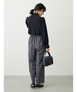 Green Parks ・ＥＬＥＮＣＡＲＥ　ＤＵＥ　イロイロ釦ピンタックブラウス Black