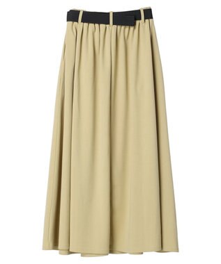 Green Parks ・ｎｏｖｅｍ９　ガチャベルト付フレアスカート Yellow