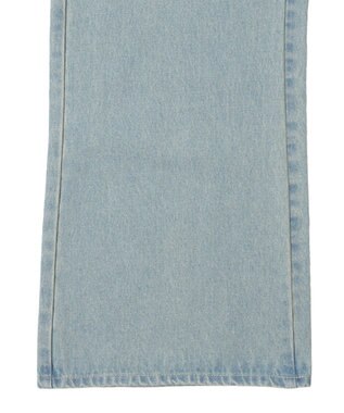 WEGO ボタンフライローライズフレアデニム デニム淡加工色