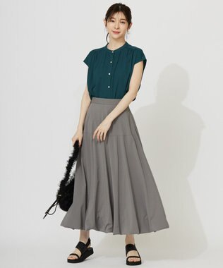 ANY SIS 【洗える】バルーン スカート グレー