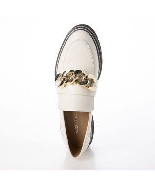 MODE ET JACOMO <MODE ET JACOMO>ボリュームチェーンローファー アイボリー