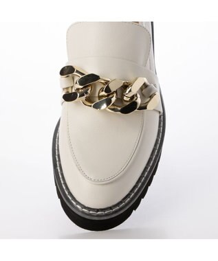 MODE ET JACOMO <MODE ET JACOMO>ボリュームチェーンローファー アイボリー