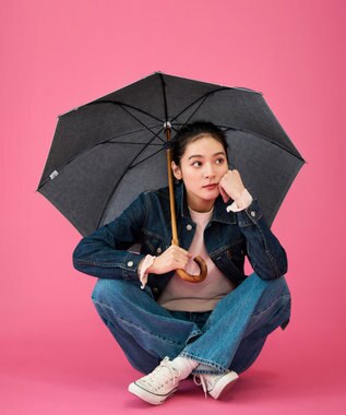 +RING 【プラスリング】【限定/日本製】岡山デニム 晴雨兼用長傘 52cm SR452 NVY 紺