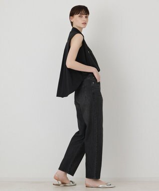 GRACE CONTINENTAL ビジューノースリーブシャツ ブラック
