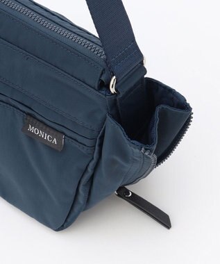 LA BAGAGERIE 【MONICA】サイドジップミニショルダーバッグ ネイビー