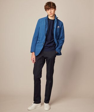 JOSEPH ABBOUD 【キングサイズ・ウエストも伸びる！】オーガニックストレッチ パンツ ネイビー系