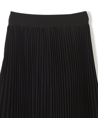 JOSEPH ノーブルサテン　プリーツスカート Black