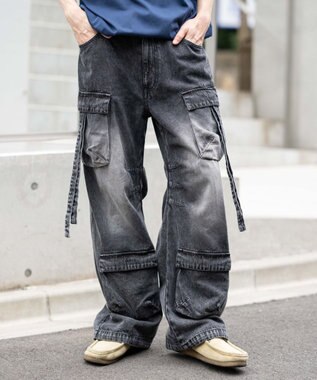  イージーマルチポケットデニムカーゴ