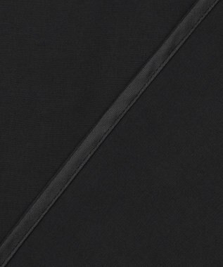 ICB L 【接触冷感・洗える】Cu/Peソフトツイル デザインブラウス ブラック系