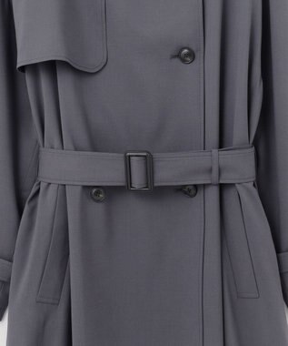 J.PRESS YORK STREET 【WOMEN】オーバーサイズトレンチコート グレー系