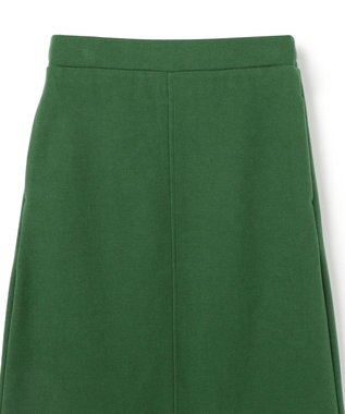 UNFILO L ブラッシュドジャージー Iラインスカート グリーン