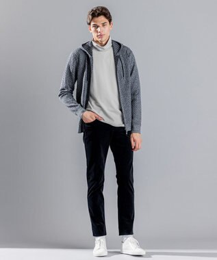 JOSEPH HOMME ヴィスコースポンチ　タートルネック アイボリー系