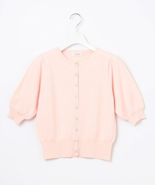 Feroux 【接触冷感・UVカット】ハーフスリーブ カーディガン ピンク系