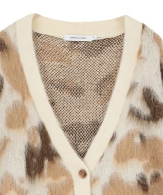 AMERICAN HOLIC ニュアンス柄ニットカーディガン Ivory